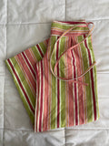 pink & green striped pants