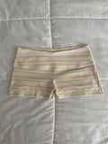 yellow & pink striped shorts