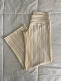 yellow & pink striped pants