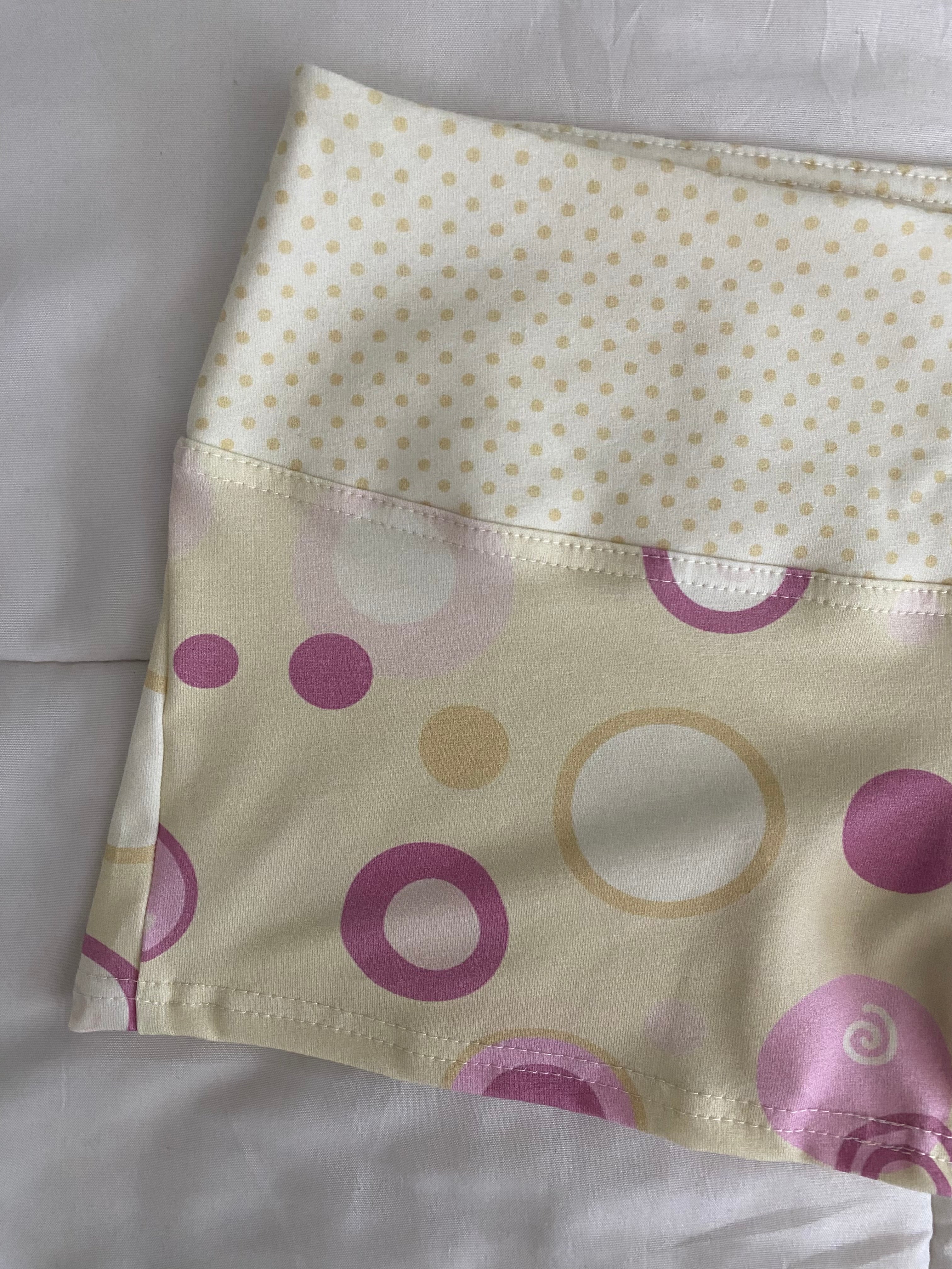 yellow & pink swirl shorts
