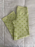 green polka dot pants