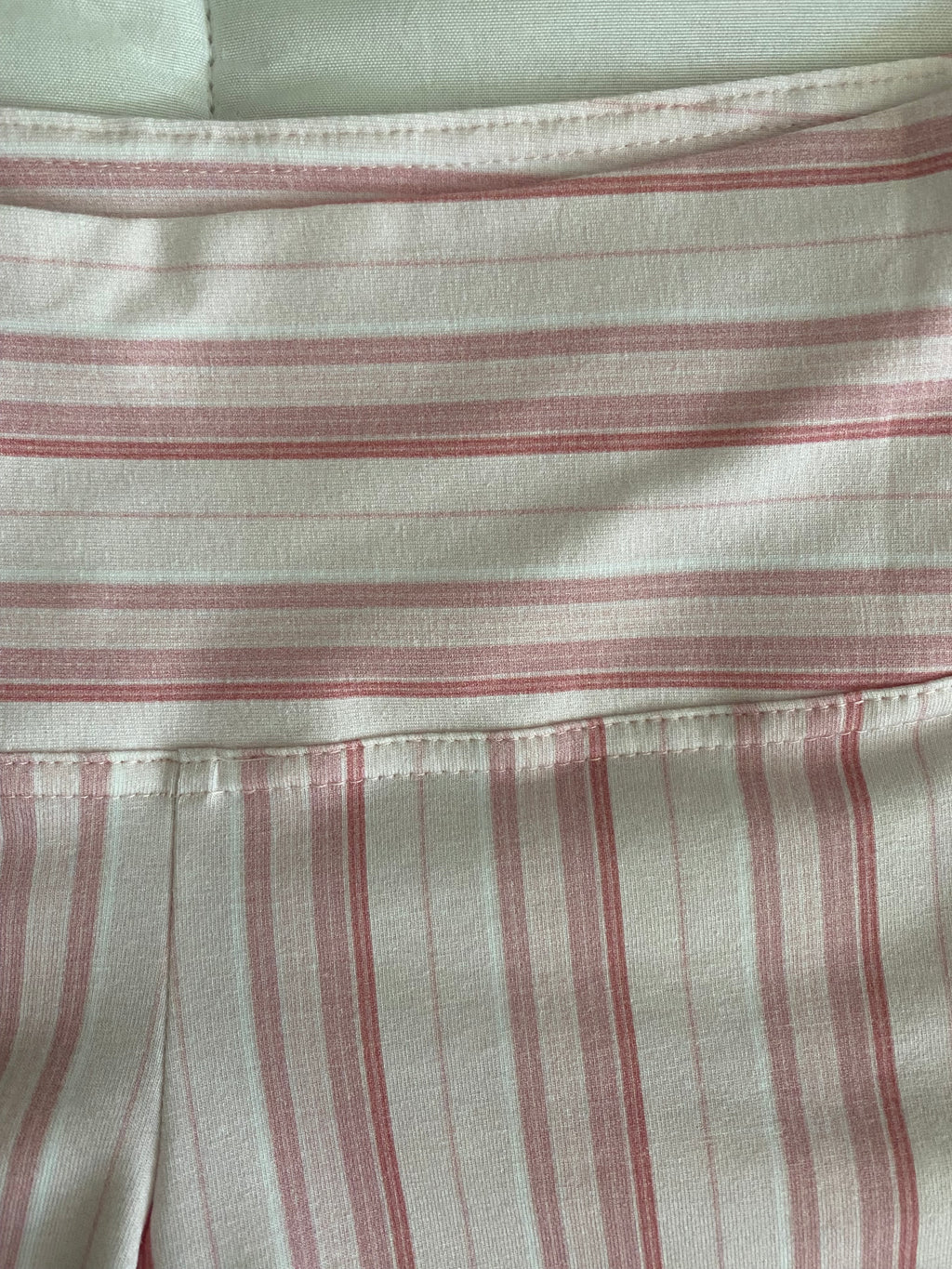 pink & white striped shorts