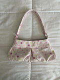 large polka dot purse in pink