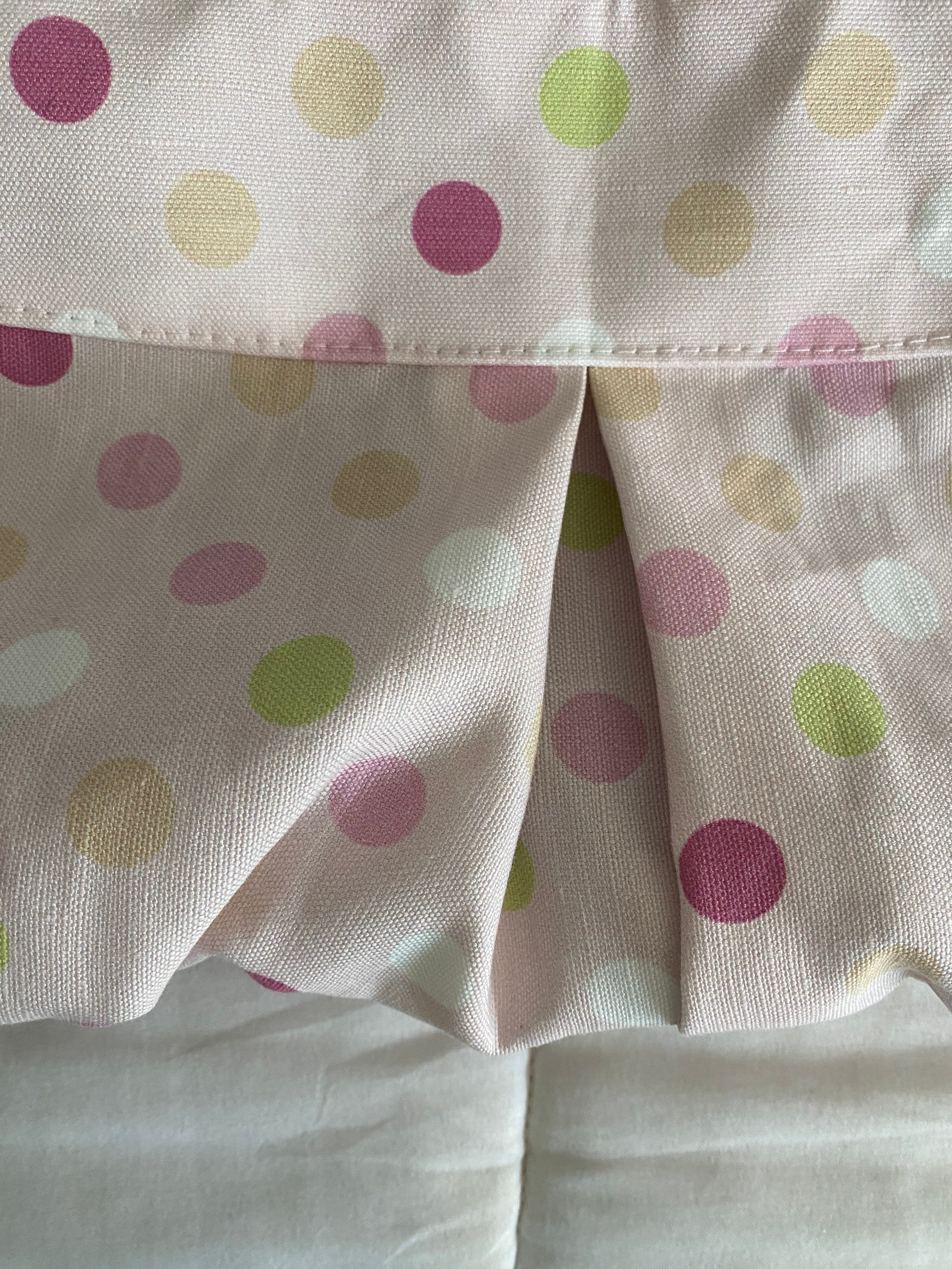 large polka dot purse in pink