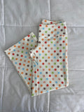 multicolored large polka dot pants