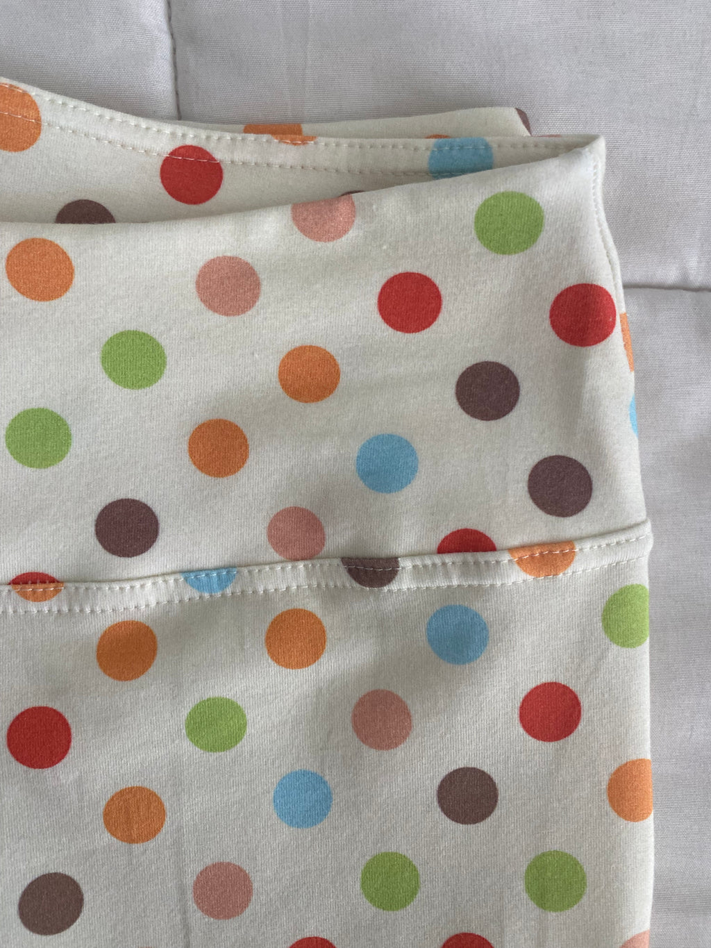 multicolored large polka dot pants