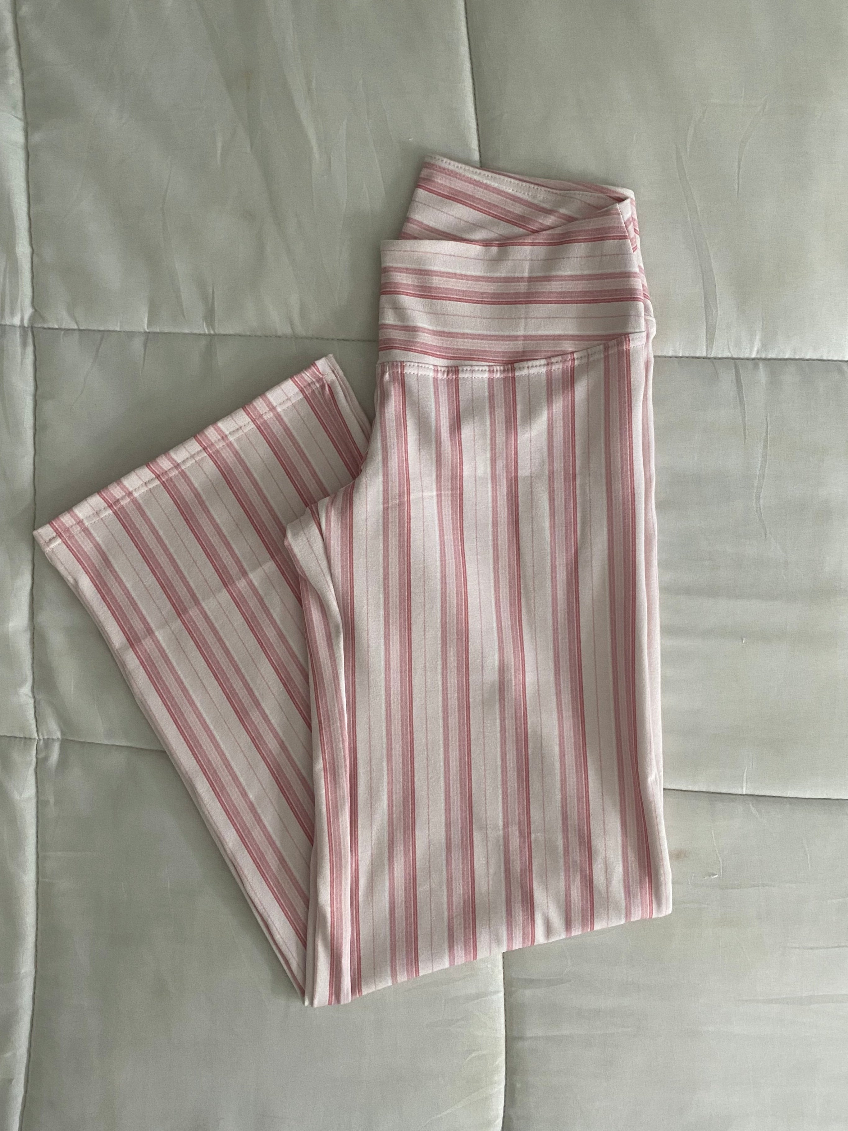 pink striped pants