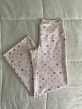 large polka dot pants in pink
